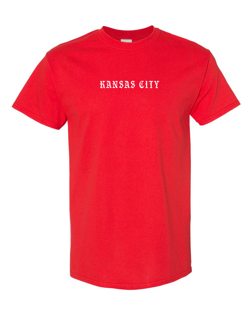 Kansas City "Old Font" Tee (Red)