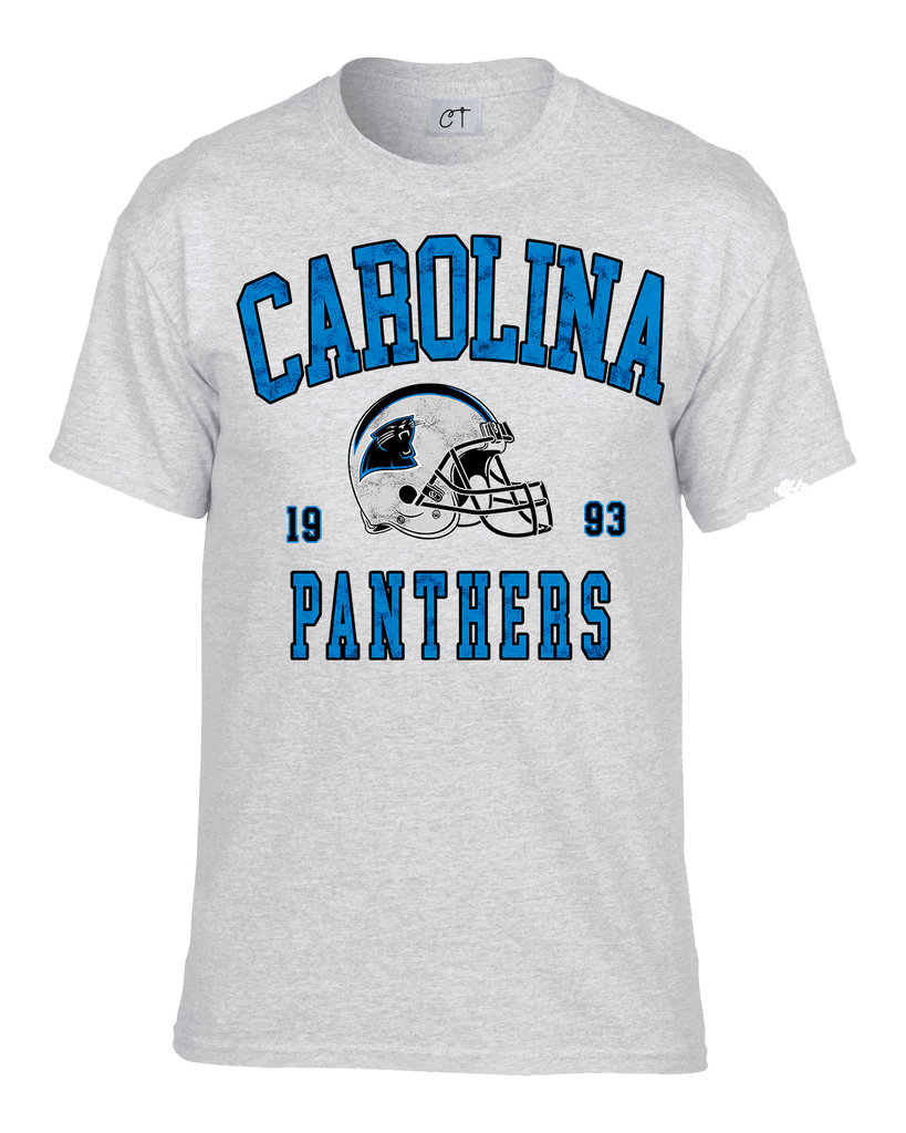 Grey carolina panthers shirt best sale