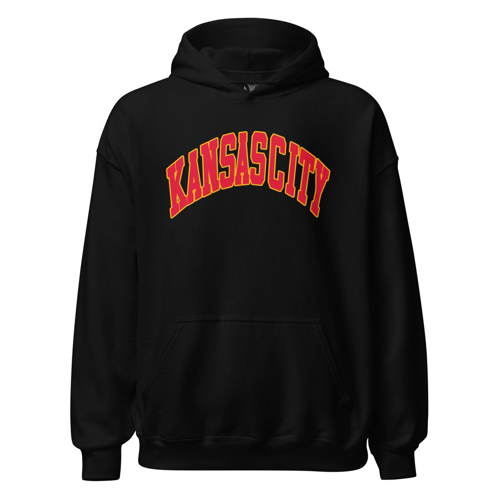 Black Kansas City Arch Hoodie (Red/Gold)