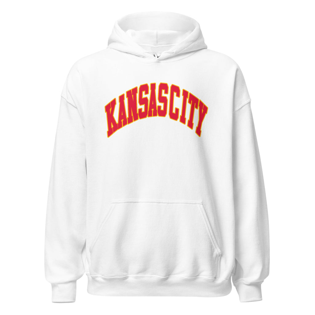 White Kansas City Arch Hoodie (Red/Gold)