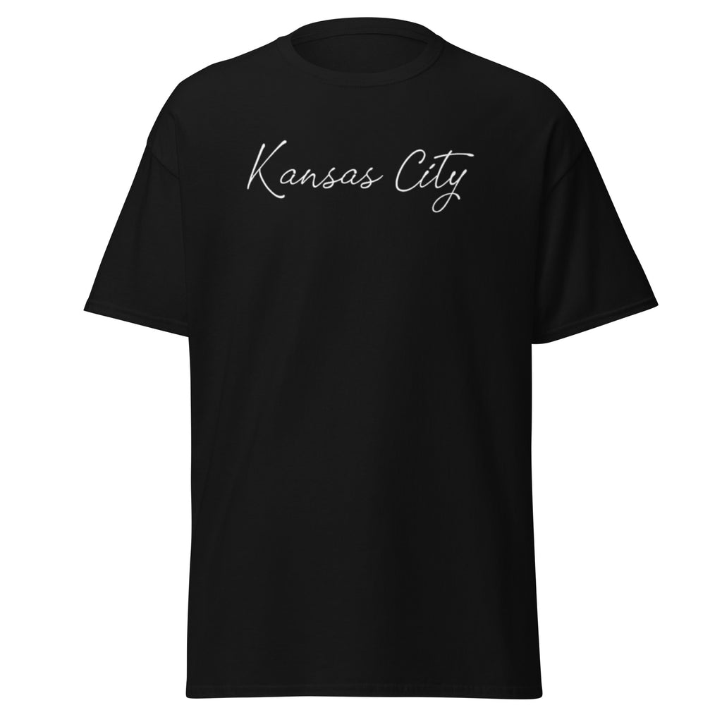 Kansas City Cursive T-Shirt (White Font)