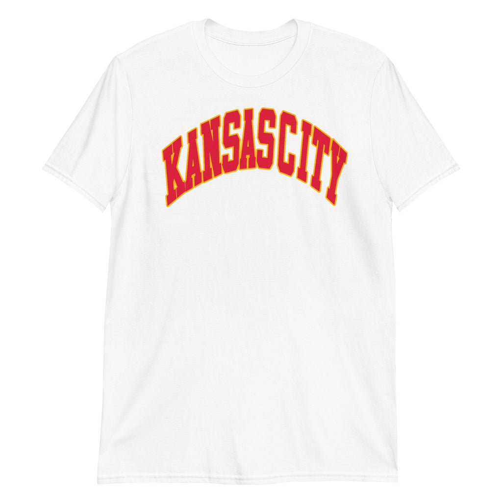 White Kansas CIty Arch T-Shirt (Red/Gold)