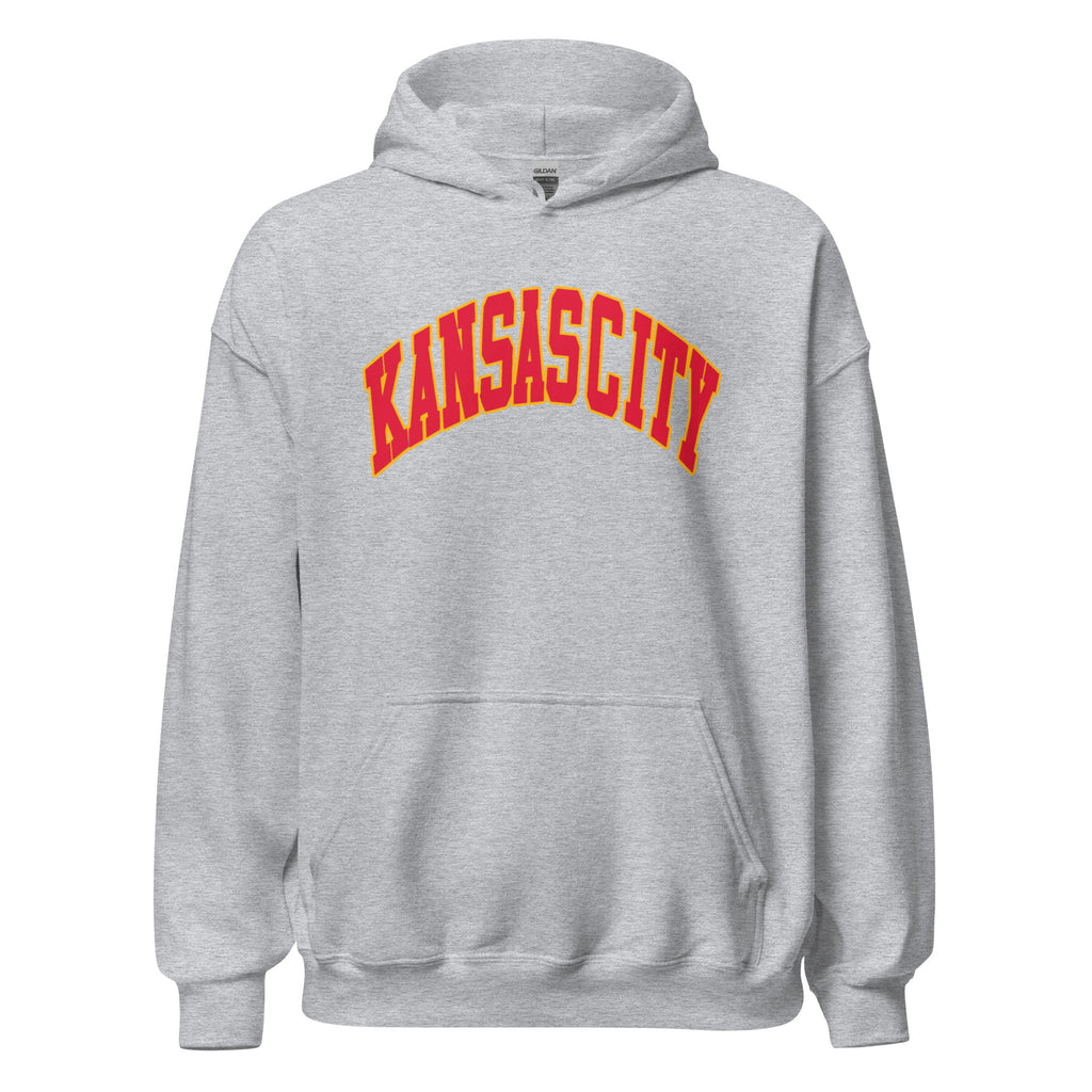 Grey Kansas City Arch Hoodie (Red/Gold)